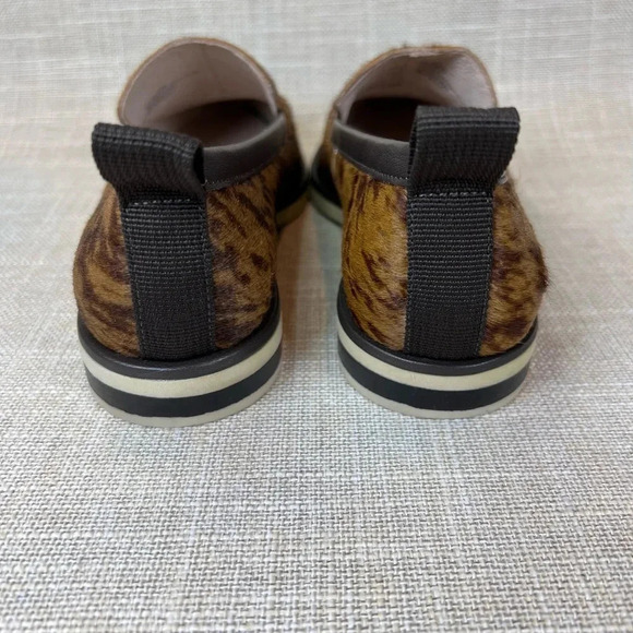 NEW Louise Et Cie Pointed Toe cow hair loafers size 6.5 (37) slip on shoes flats - Picture 8 of 10